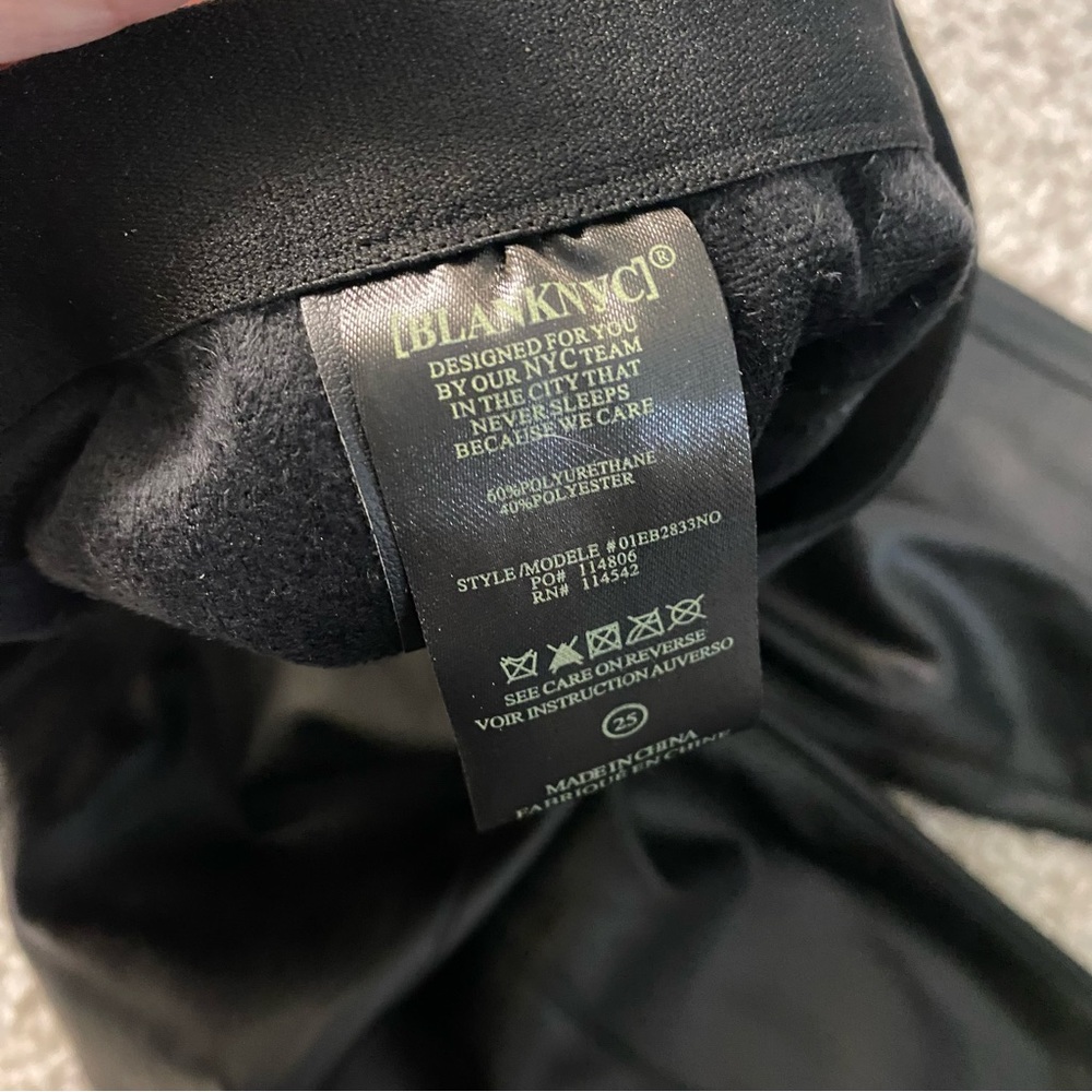 BLANK NYC Night Walks Black Vegan Leather Pull-On Leggings - Picture 8 of 10